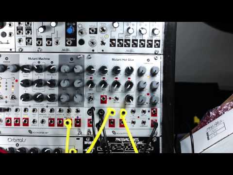Hexinverter Mutant Hot Glue 4-Channel Mixer Module With Effects & Compressor (edition noire) image 3