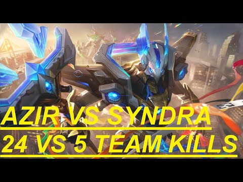 Azir Vs Syndra - bully session - warning harsh language in chat