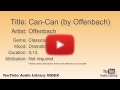 Can Can By Offenbach Offenbach Classical Dramatic YouTube Audio Library BGM