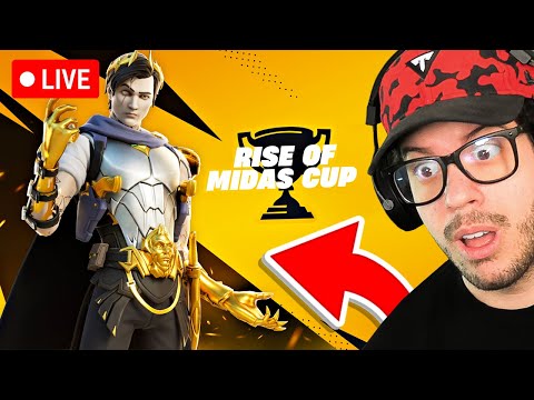 Fortnite MIDAS CUP Tournament to UNLOCK MIDAS EARLY! (High Ping Challenge)