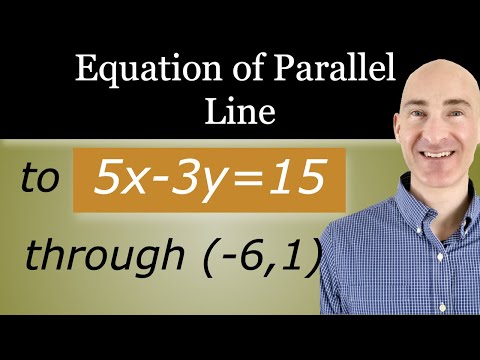 Find the Equation of the Line Parallel to the Given Line through the Given Point