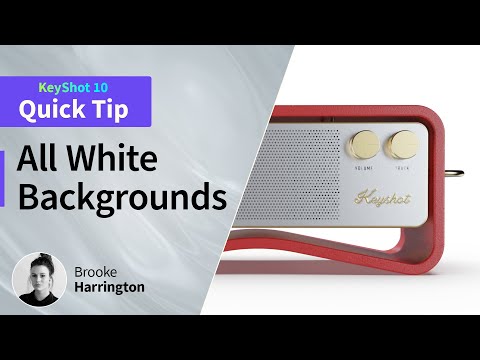KeyShot Quick Tip - Creating All White Backgrounds