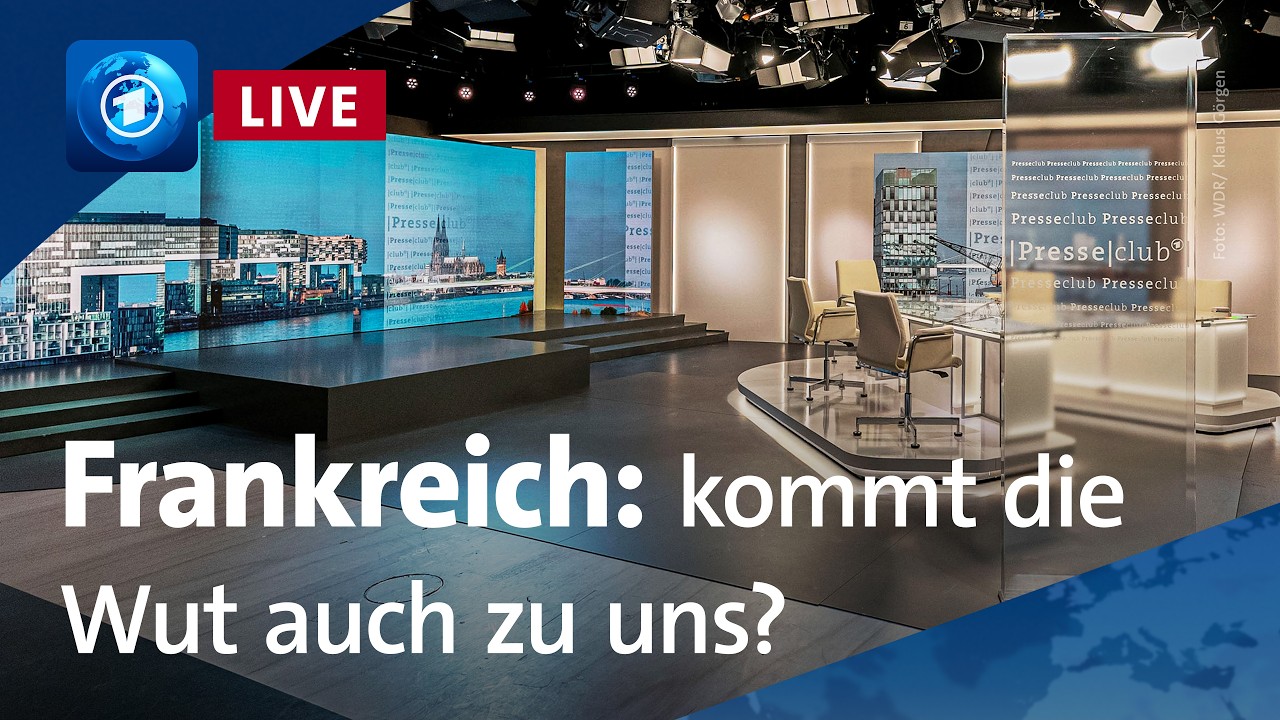 Presseclub LIVE: Wenn Wut eskaliert – ist Frankreich Vorbote für Deutschland?