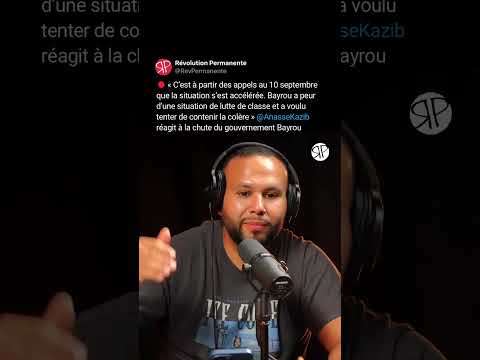 Anasse Kazib réagit à la chute de Bayrou