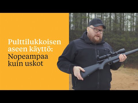 Pulttilukkoisen aseen käyttö: Nopeampaa kuin uskot
