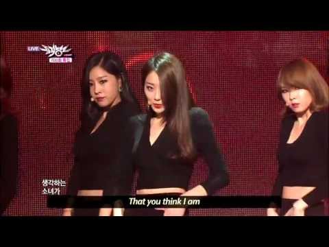 Nine Muses Coming of Age Ceremony 20130601 Music Bank w Eng Lyrics