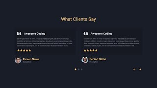 Download the video "Responsive Testimonials Slider Using HTML CSS & JavaScript | Owl-Carousel Slider"
