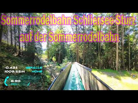 Sommerrodelbahn Schliersee POV Onride Adrenaline Rush Sturz auf der Sommerrodelbahn