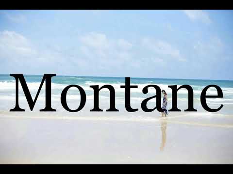 How To Pronounce Montane🌈🌈🌈🌈🌈🌈Pronunciation Of Montane