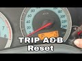 How To Reset Trip Meter A B Of Toyota Corolla