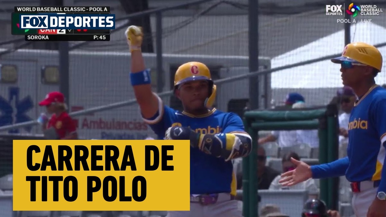 😎🔥 CARRERA DE Tito Polo | Colombia 1-2 Canadá | World Baseball Classic 2026.