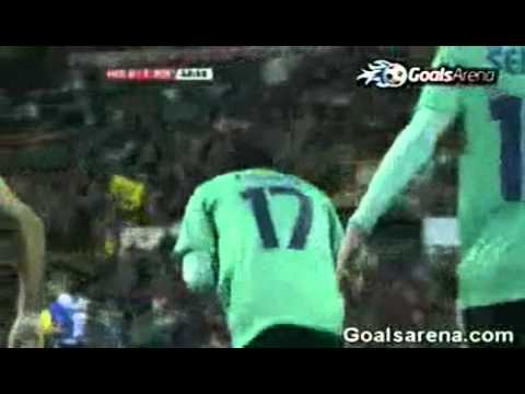 HERCULES 0-3 BARCELONE  (Pedro Rodriguez)   29-01-2011