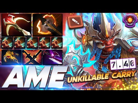 [7.40] Ame Troll Warlord Unkillable Carry - Dota 2 Pro Gameplay [Watch & Learn]