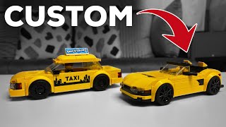 Custom Lego City Taxi & Sports Car (60487 Modifications)