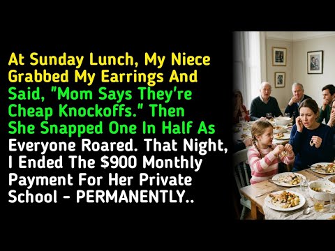 At Sunday Lunch, My Niece Grabbed My Earrings And Said, "Mom Says They're Cheap Knockoffs." Then...