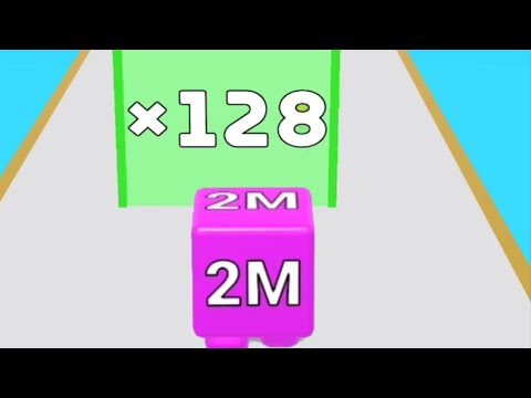 2048 Jelly Shooter - Click the cubes and zoom