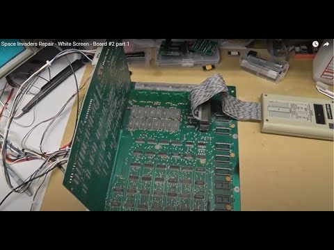 Space Invaders Repair - White Screen - Board #2 part 1