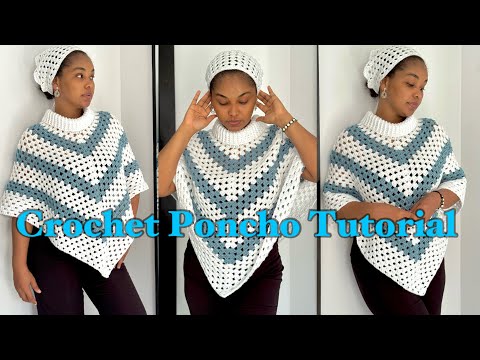 How to Crochet a Poncho | Beginner Friendly 