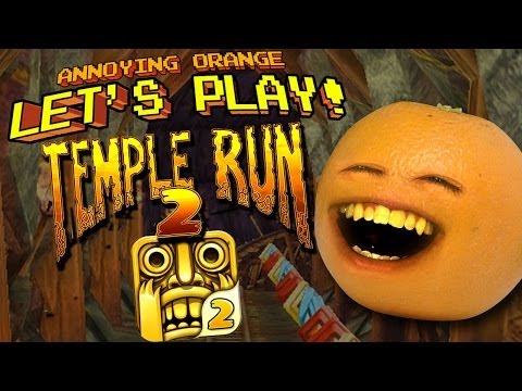 迷惑なオレンジ レッツプレイ テンプルラン2! (Annoying Orange Let's Play Temple Run 2!)