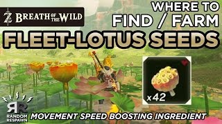 Zelda: Breath of the Wild - Where to Find/Farm Fleet-Lotus Seeds (Speed Boosting Ingredient)