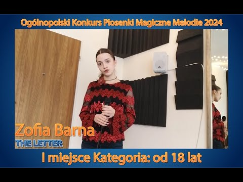 Zofia Baran - "The Letter" - Magiczne Melodie 2024