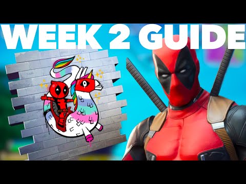 How to Complete Deadpool Week 2 Challenges in Fortnite Season 2 | Deadpool Fortnite Week 2 GUIDE