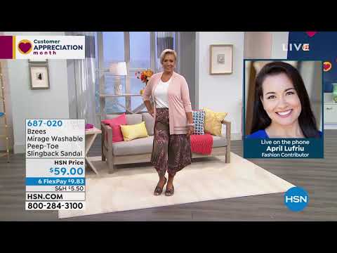 Bzees Mirage Washable PeepToe Slingback Sandal