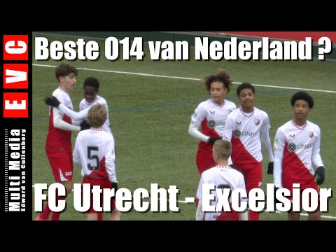 Is Koploper FC Utrecht de Beste O14 van Nederland ? | Utrecht-Excelsior |  Zaterdag 15 februari 2025