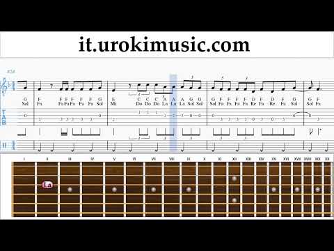 Corso di Chitarra Marshmello ft. Bastille - Happier Tablature Tab um-i276