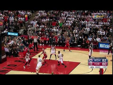 Gortat throws Poeltl for rebound