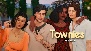 creating townies for my new save file // the sims 4 create a sim + cc links & voiceover