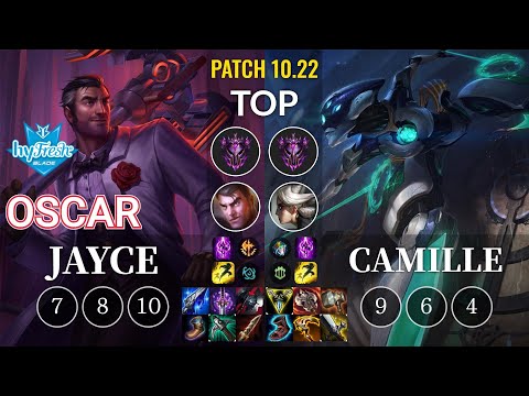 hyF Oscar Jayce vs Camille Top - KR Patch 10.22