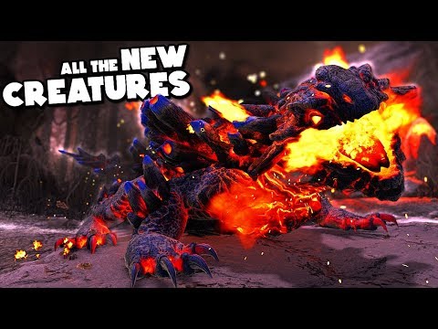Every NEW Creature in ARK GENESIS! Magmasaur, Giant Turtle, Bloodstalker, Whale - ARK GENESIS DLC