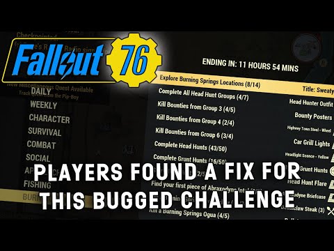 Fallout 76 Players Discover Fix For A Burning Springs Challenge Bug