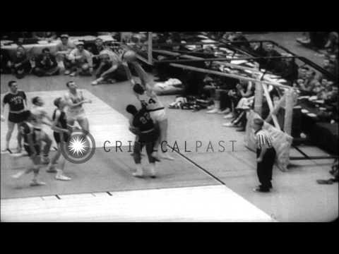 Basketballs match between Kentucky Wildcats and Seattle at NCAA Hoop Championship...HD Stock Footage