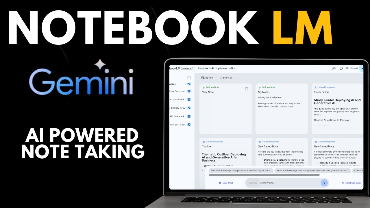 NotebookLM AI for Research and simplified Notetaking | Notebook LM How to use it