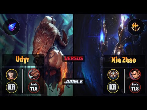 Tarzan UDYR (Jungle) [Phase Rush] VS XIN ZHAO - Challenger KR Patch 11.8