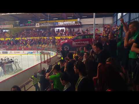 22.4.2018 - 12.kolo baráže Dukla Jihlava - Energie Karlovy vary - Pyro Jihlavy a Karlových Varů