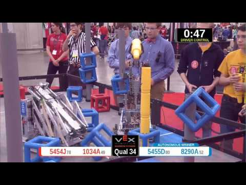 2015 VRC Arts Q34 - 5454J 1034A vs 5455D 8290A - 32 to 51 - VEX Worlds 2015 - Arts Division