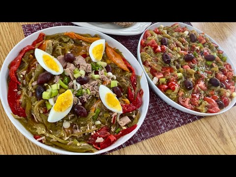 2 Salades de POIVRONS GRILLÉS À L’algérienne 🇩🇿