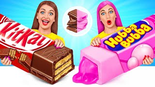 Bubble Gum vs Chocolate Food Challenge #3 by Multi DO Challenge