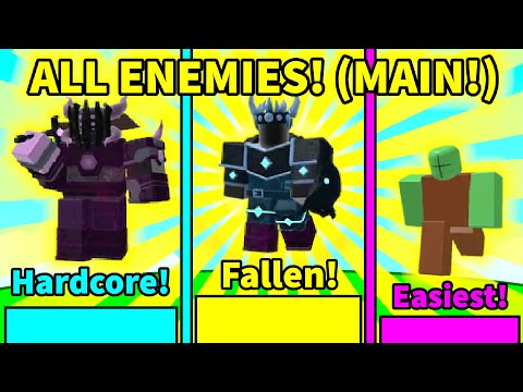 ⚡All Zombies/Bosses (All Modes) in Tower Defense Simulator!