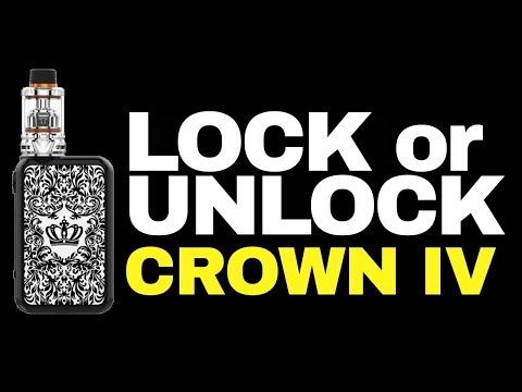 Part of a video titled How to Lock and Unlock a Uwell Crown 4 / IV Mod! - YouTube