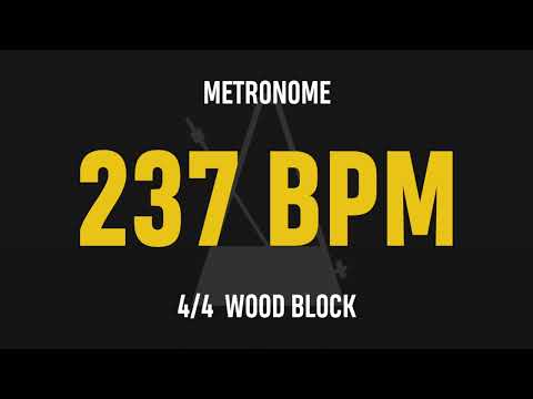 237 BPM 4/4 - Best Metronome (Sound : Wood block)