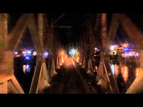 Pruga "Beograd Spoljna - Novi Beograd" , voznja voza u nocnoj smeni , 2015.godina - SERBIAN RAILWAYS