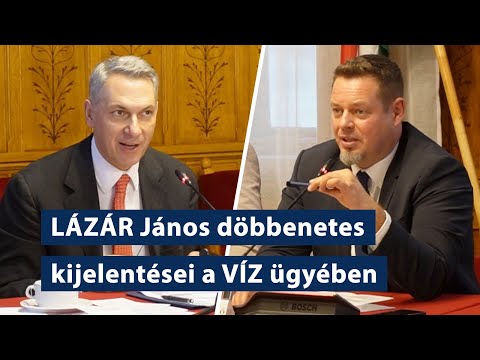 LÁZÁR János döbbenetes kijelentései a VÍZ ügyében – tíz perc, ami megmutatja, miért van ekkora baj