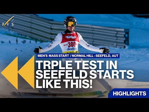 TRPLE TEST IN SEEFELD STARTS LIKE THIS! | Highlights | FIS Nordic Combined