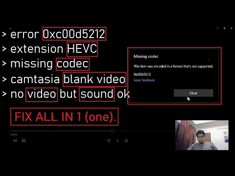 codec missing or unavailable codec missing or unavailable