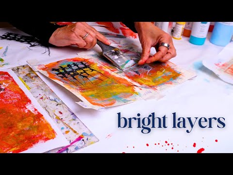 Small Mixed Media Art Cards For Framing Or Sending (So Fun!)