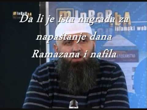 Da li je ista nagrada za napaštanje dana Ramazana i nafila